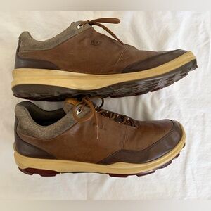Ecco Men's BIOM Hybrid 3 GTX golf shoe in brown yak leather Size 13